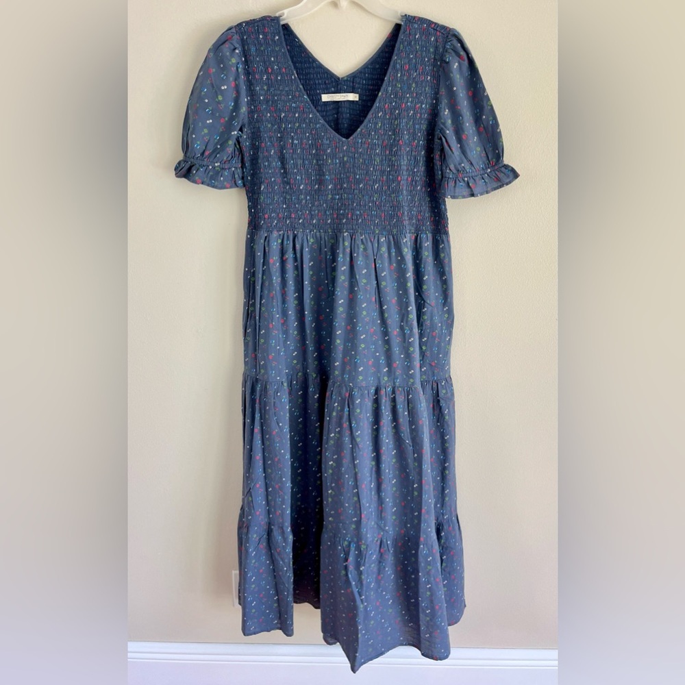 Christy Dawn Lovely Blue Floral Dress